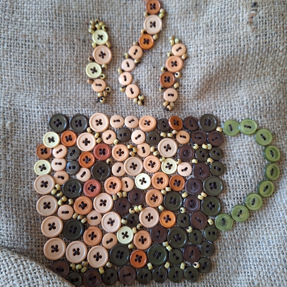 Shoulder bag made from recycled burlap coffee sacks - Picture 2 of 5